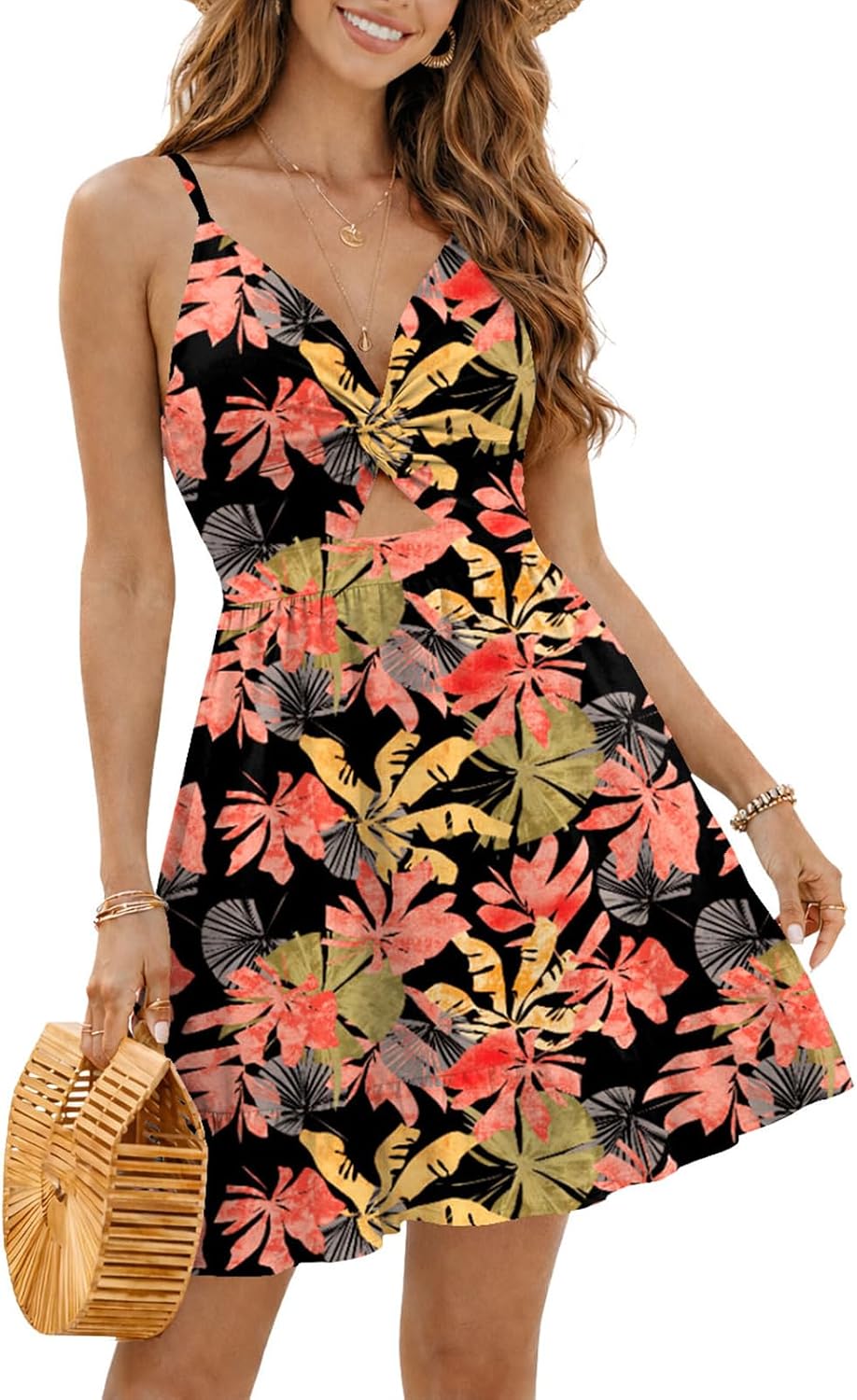 IHOT Ruffle-Hem Floral Sundress